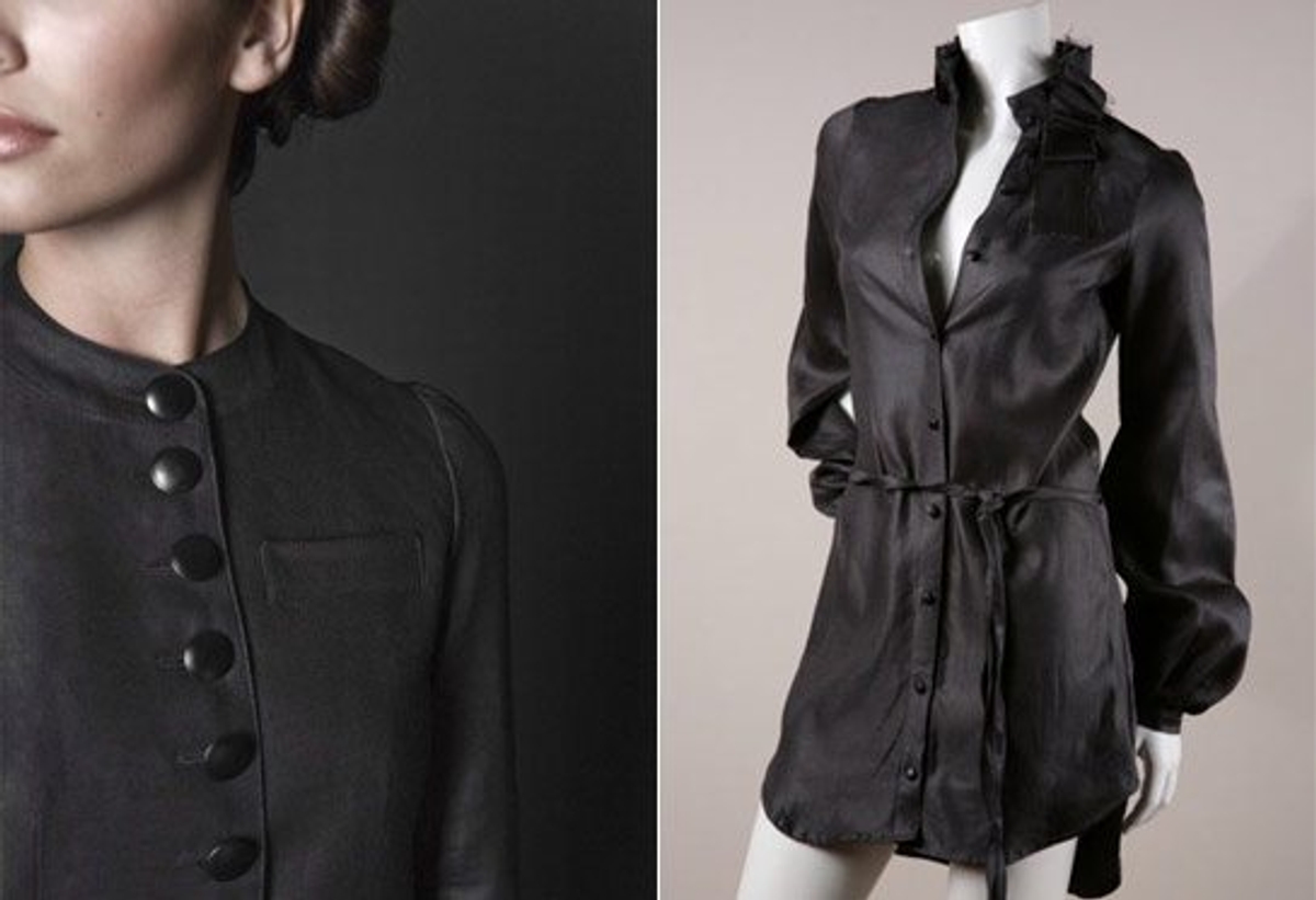 Bamboo beauties: Deux FM's Evie blazer (left) and a shirtdress by Thieves