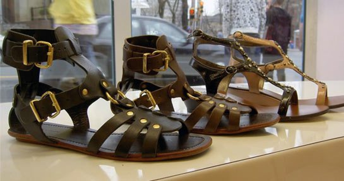 Gladitorial footwear from Steve Madden