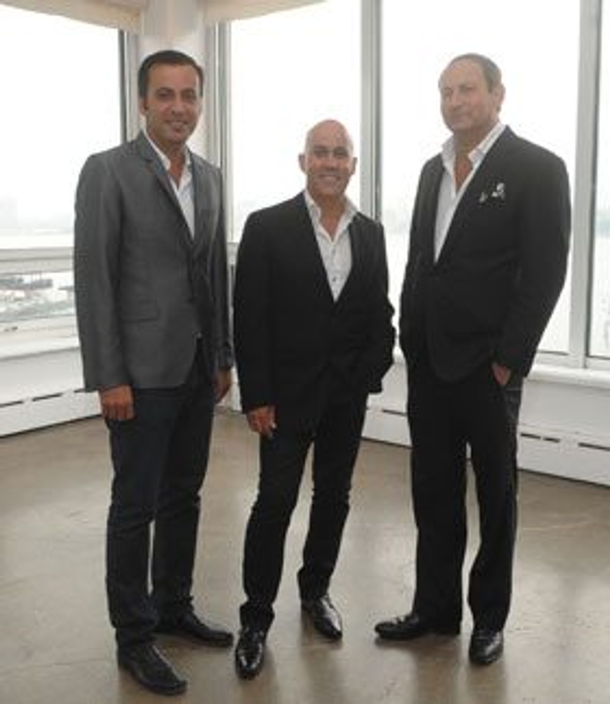 From left:  Mazdack Rassi, founder of  Milk Studios; Gordon Espinet, VP Global Makeup Artistry for M.A.C; John Demsey, Group President, The Estée Lauder Companies