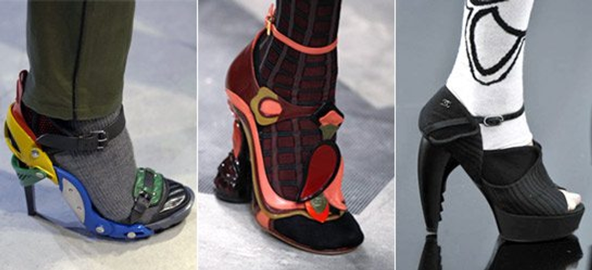 From left: BALENCIAGA Fall 2007, PRADA Spring 2008, CHANEL Fall 2009. Photography by Peter Stigter.