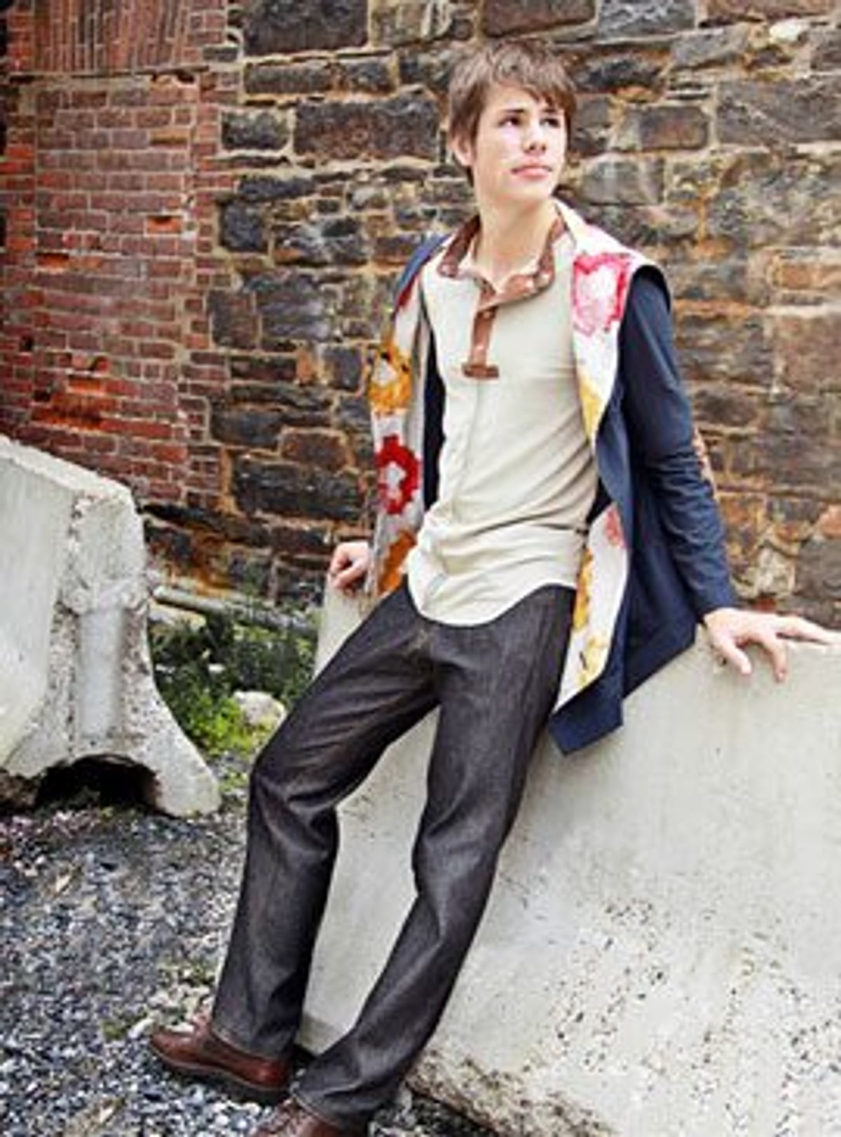 Kolston Gogan of Stereo Penguin in Louanna Murphy's winning design. Photography by Shaun Simpson
