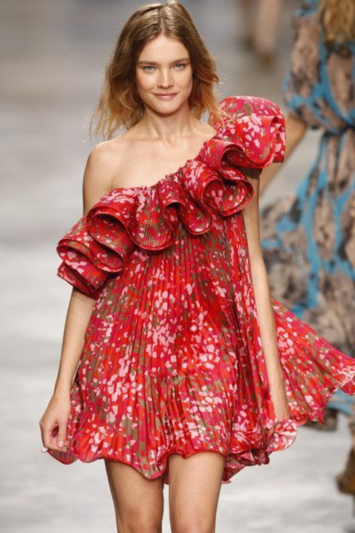 Natalia Vodianova at Stella McCartney Spring 2010. Photography by Peter Stigter