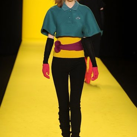 New York: Bright colour blocking at Lacoste