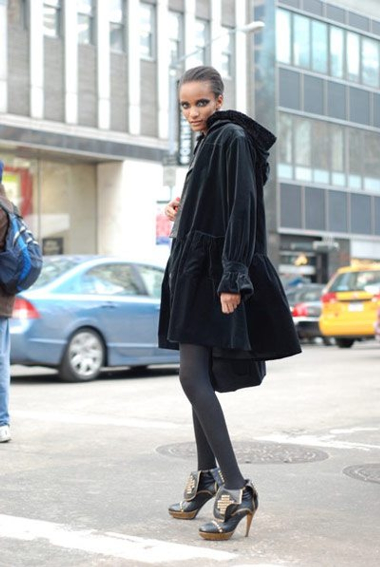 New York street style: Caped crusader