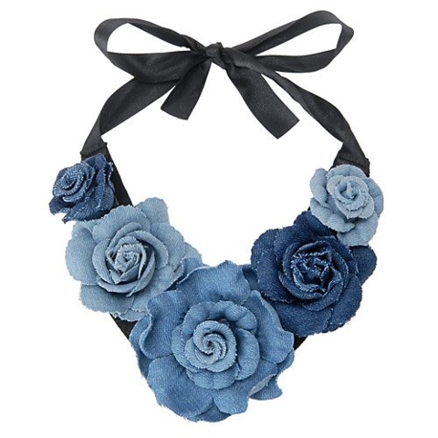 The daily steal: Denim necklace, $20