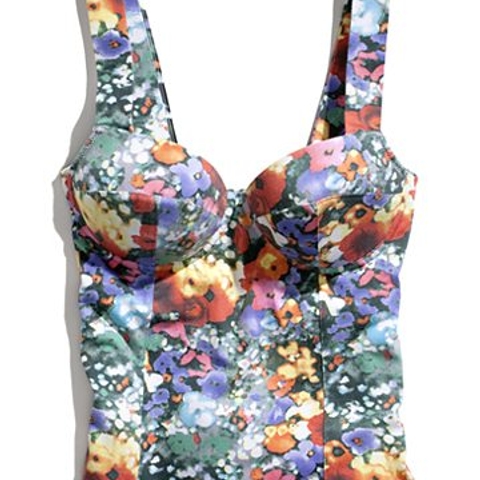 The daily steal: Floral bustier, $25