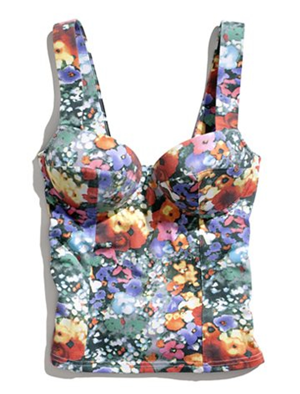 The daily steal: Floral bustier, $25
