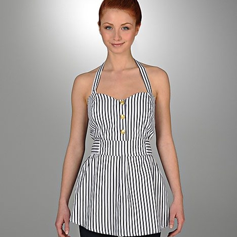 The daily steal: Nautical halter blouse, $30