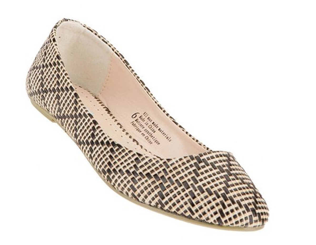 The daily steal: Basket-weave flats, $30
