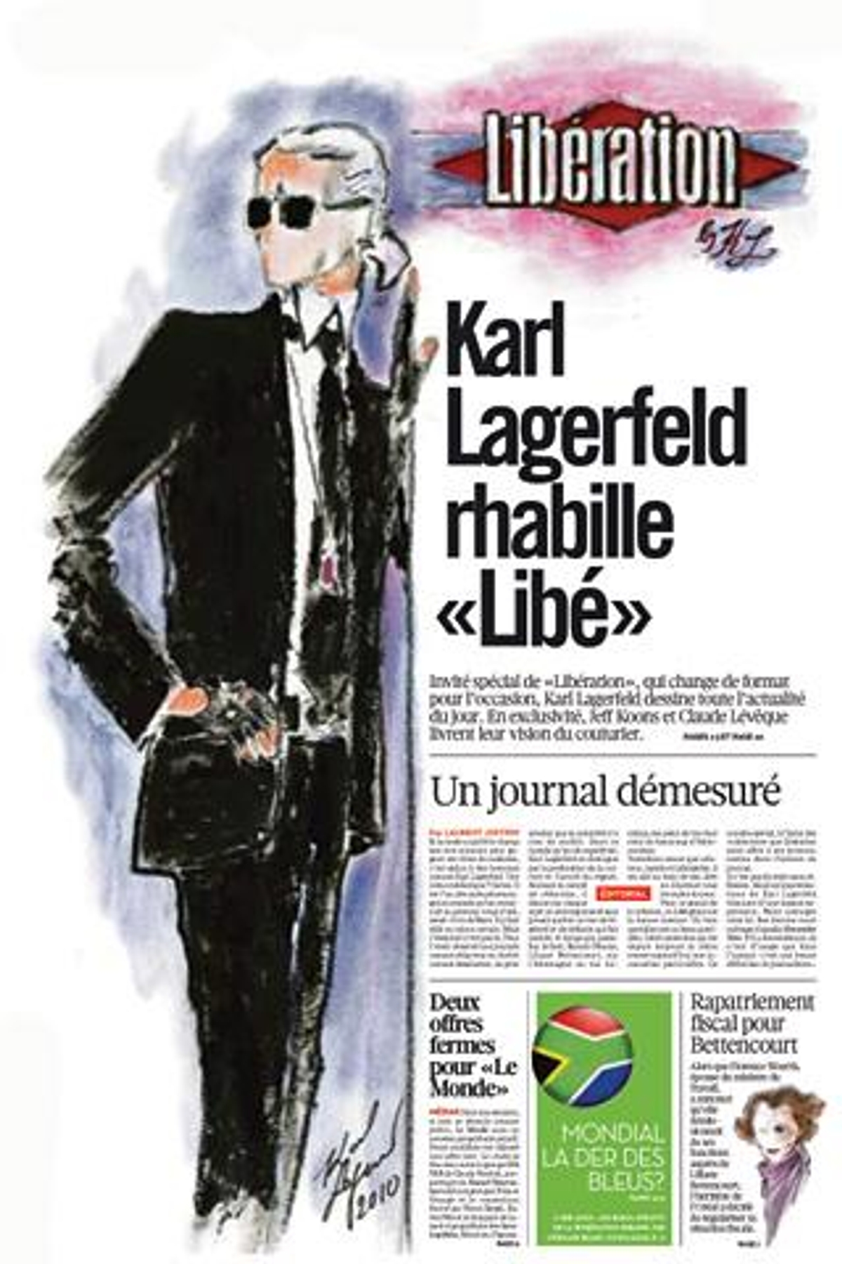 Fashion news: Lagerfeld's World Cup tribute, Peggy Olson's new 'do and Isaac Mizrahi, 90210 lover?