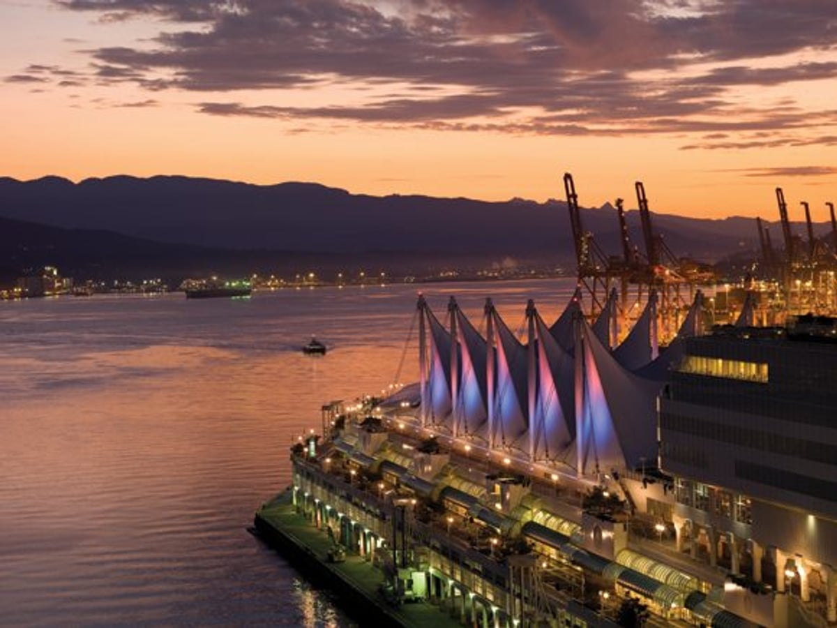 The harbour view at the Fairmont Pacific Rim