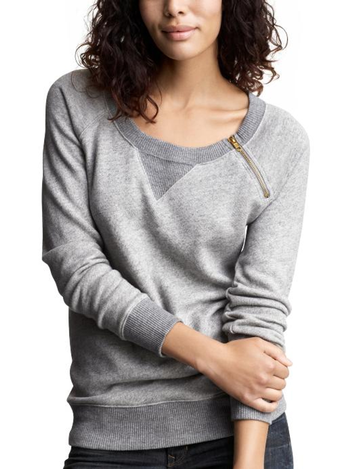 The daily steal: Zippered sweatshirt, $45