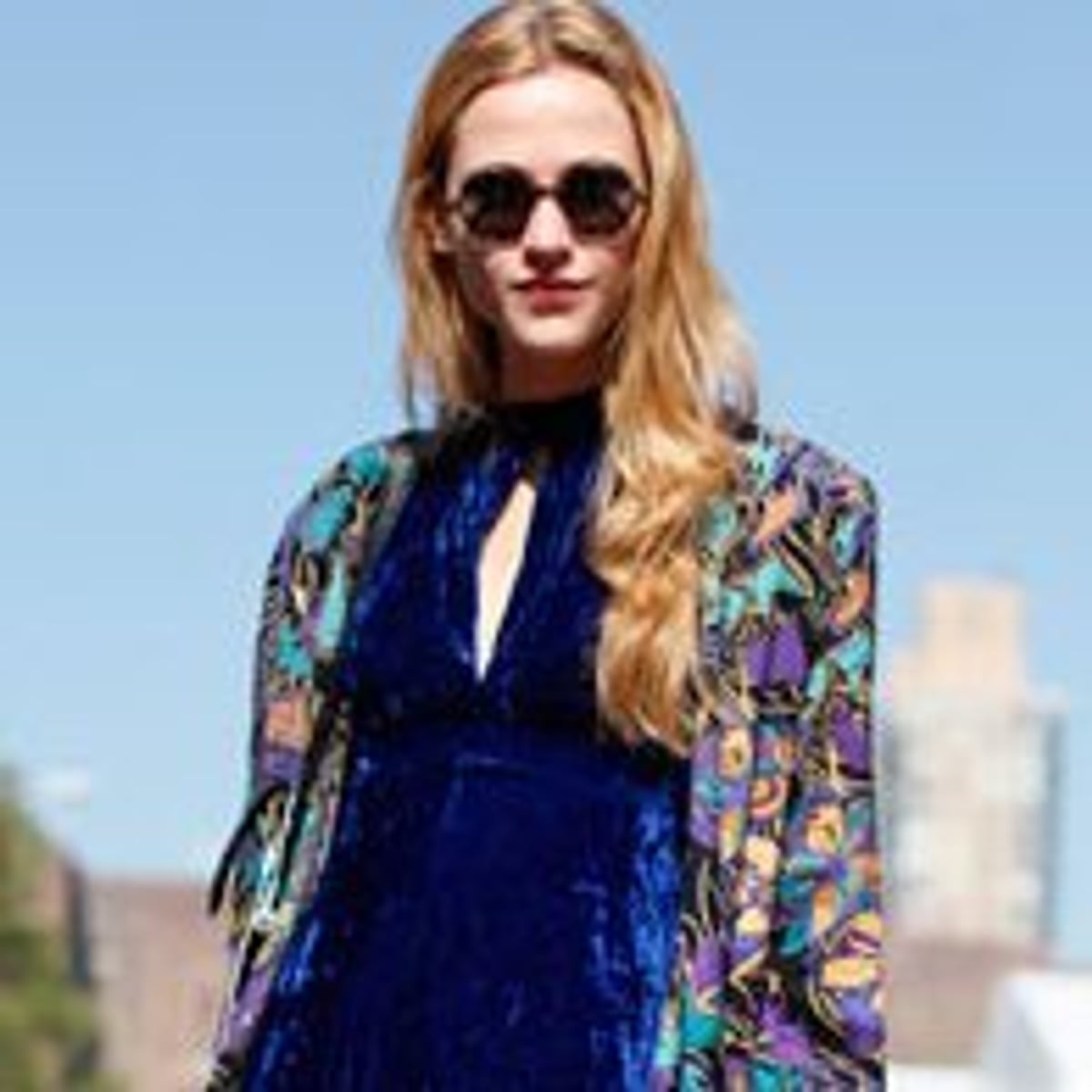 New York street style: Blue crush