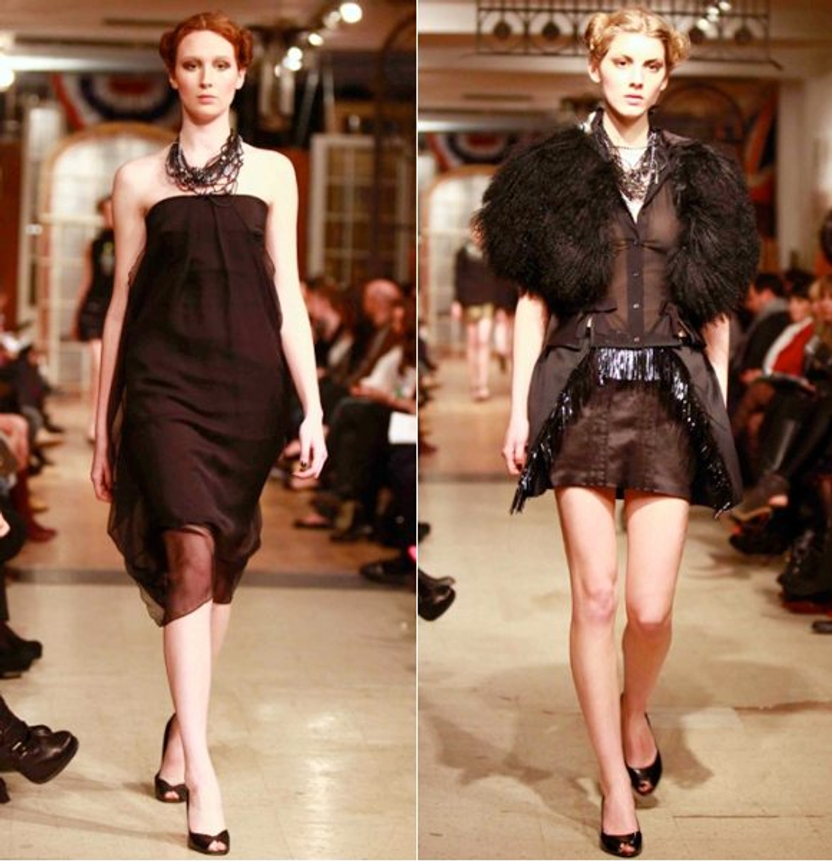 The dress and the "wooly mammoth shrug" Dupuis picked for her look. Photography courtesy of Paul Hardy