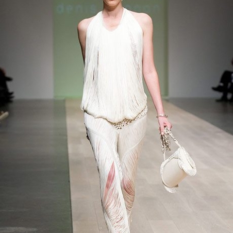 Toronto Fashion Week: Full-motion fringe at Denis Gagnon