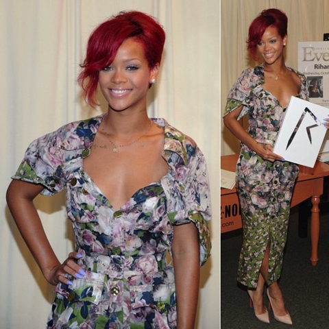 Celeb poll: Rihanna gets conservative. Do you like the look?