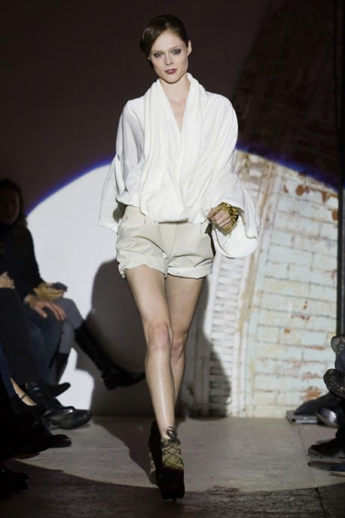 Coco Rocha walks in the Greta Constantine Spring 2011 show. Photography by Jenna Marie Wakani