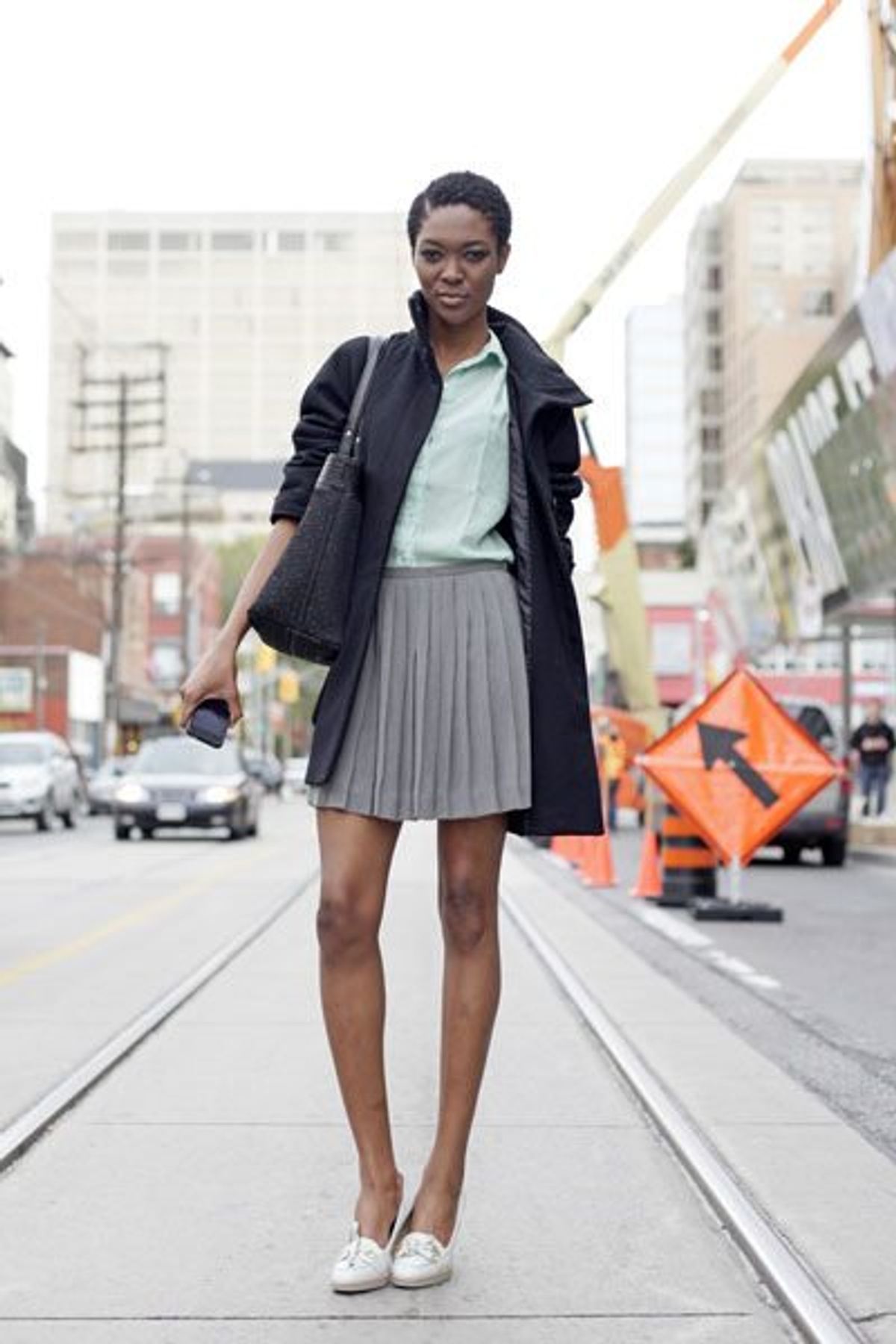 Toronto street style: Hint of mint, maximum lace and more
