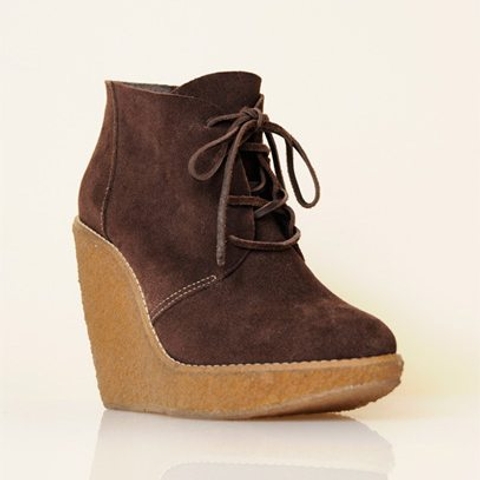 The daily steal: Suede wedge booties, $120