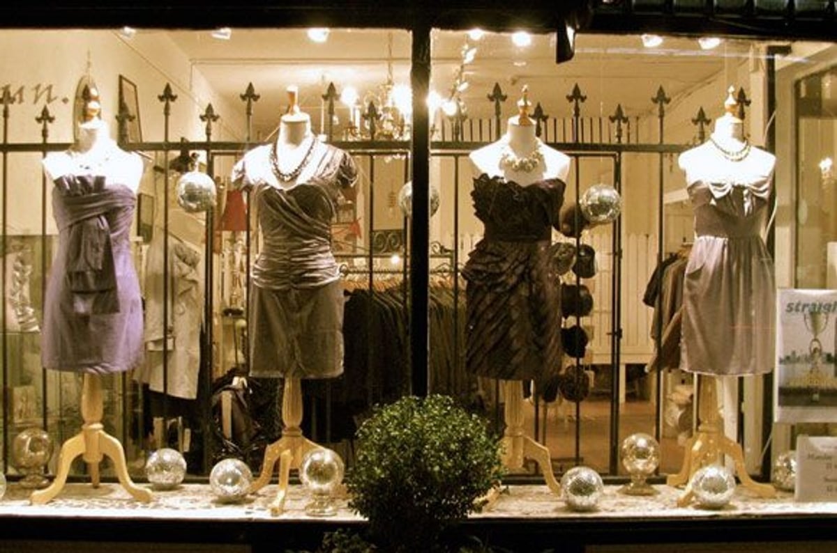 The Anthology's window at Vancouver's Barefoot Contessa boutique