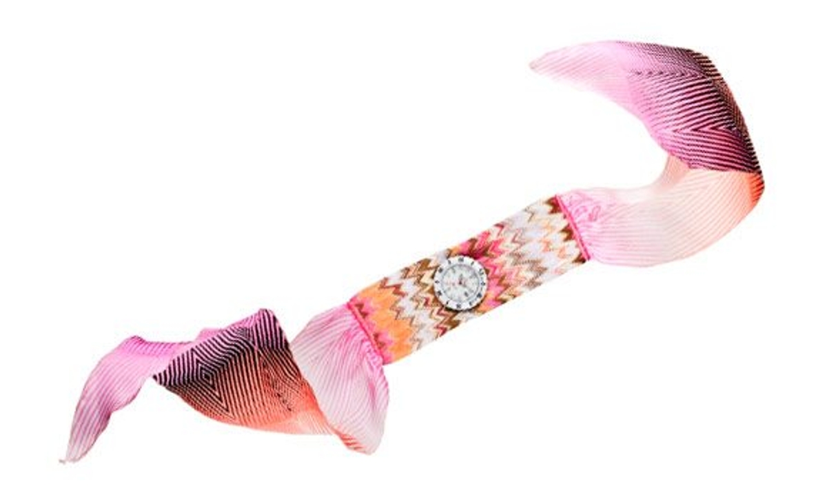 Missoni's watch collabo swaps straps for scarves