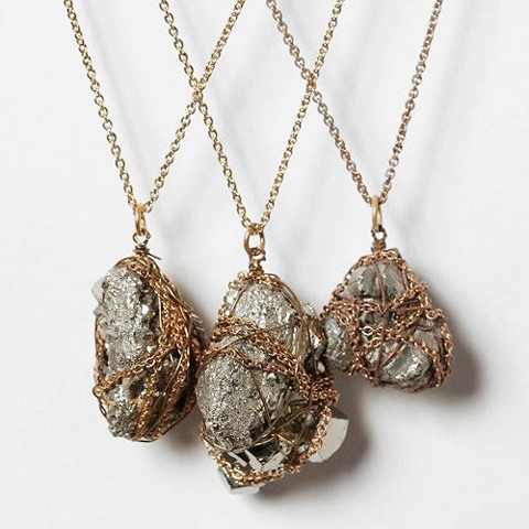 The daily steal: Pyrite pendant, $30