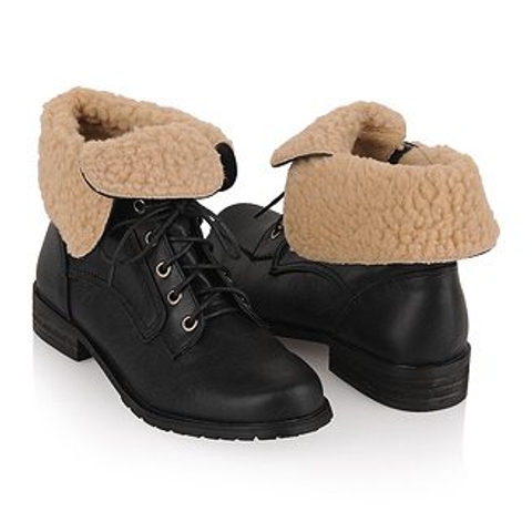 The daily steal: Shearling Ankle Boots, $39