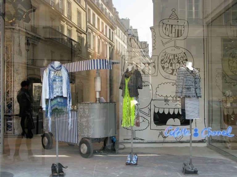 mar11-pfw-collettewindow PFW diary: Gaga for Colette, Chanel and of course… Mugler!