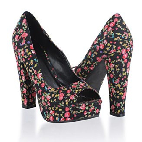 Daily steal: Floral peeptoe heels, $28