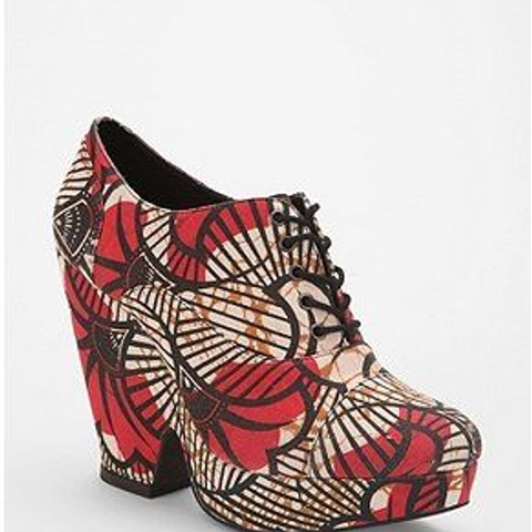 Daily steal: Tribal print wedge booties, $60