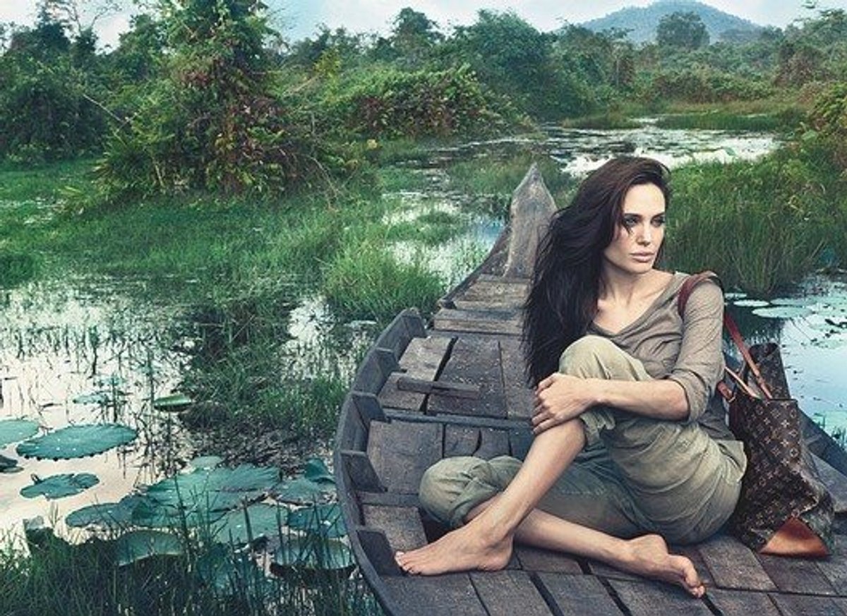 Angelina Jolie photographed by Annie Leibovitz for Louis Vuitton.