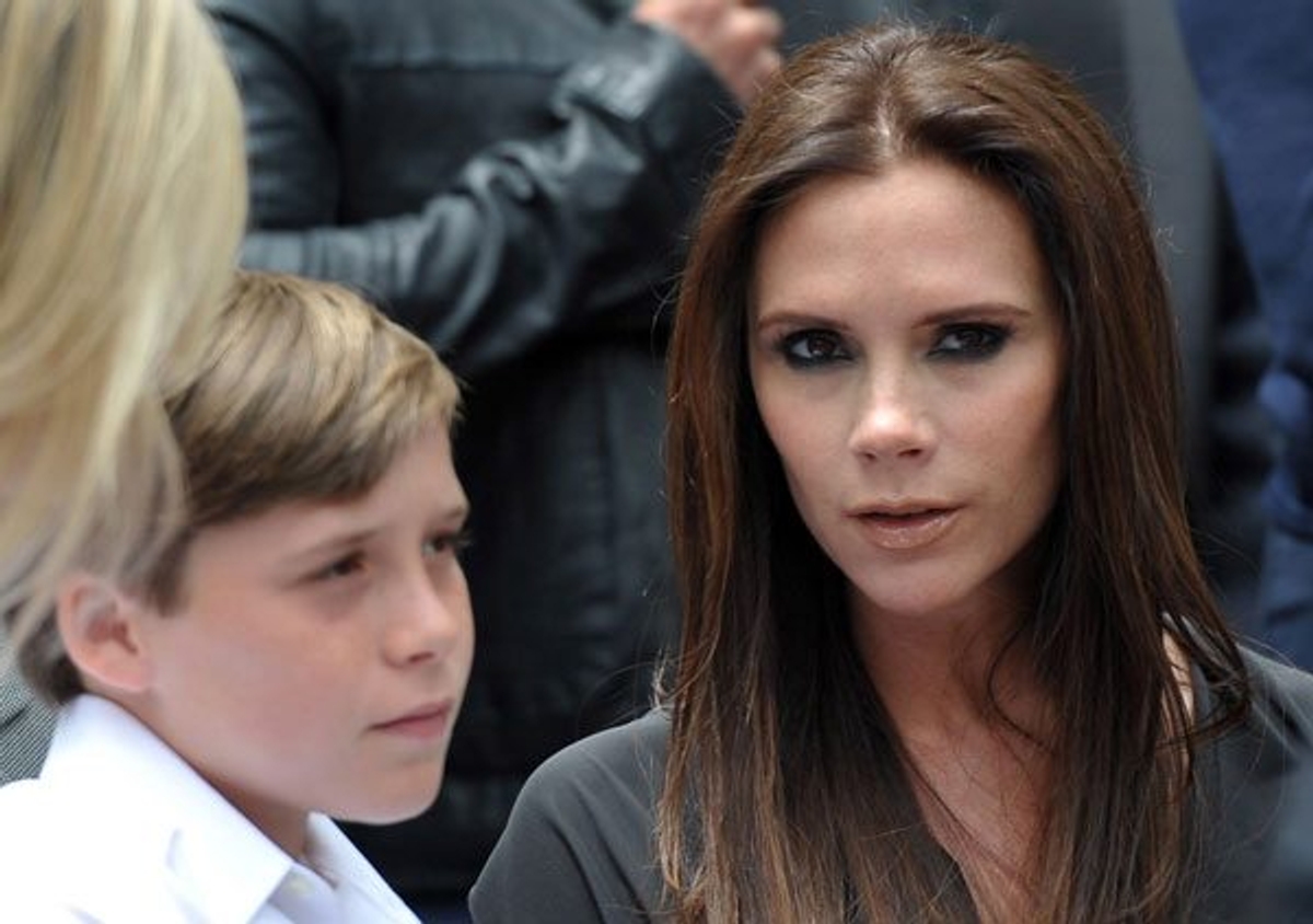 Romeo and Victoria Beckham shot by John Shearer/Getty Images