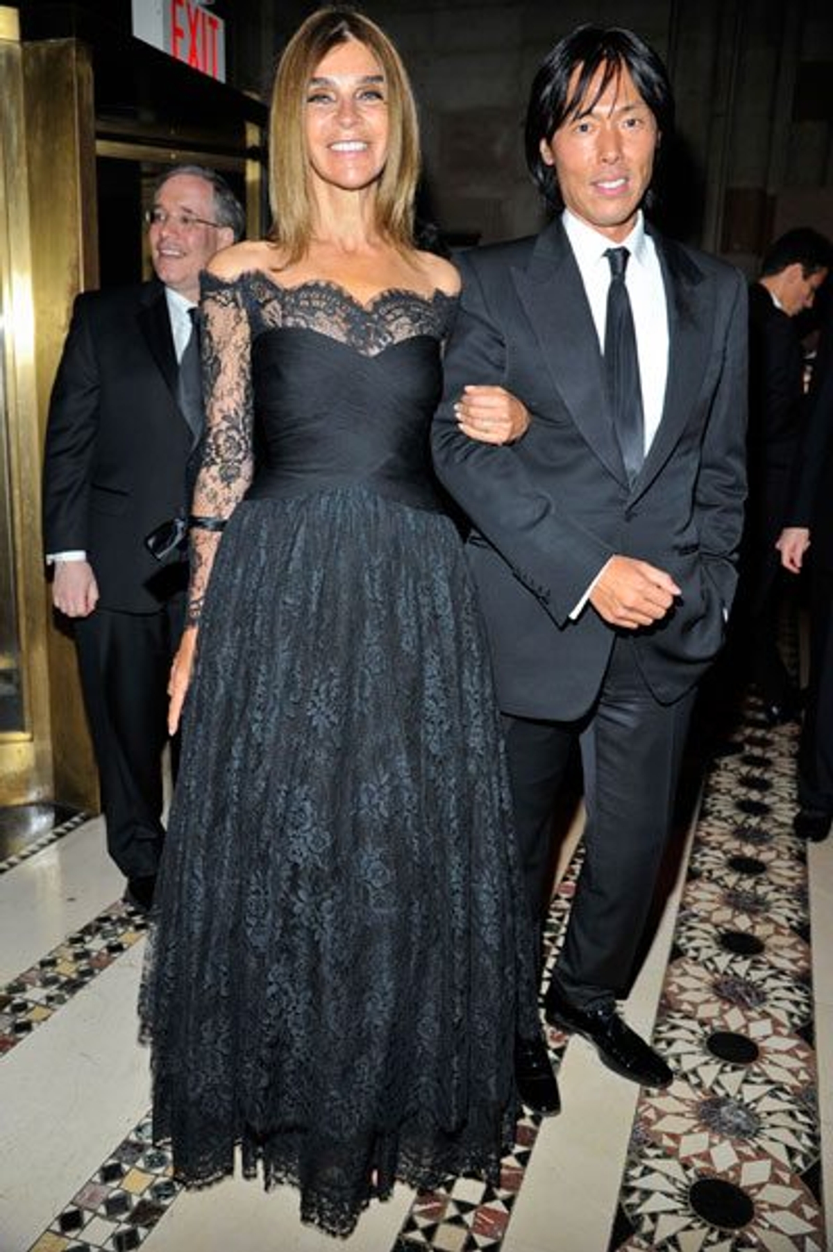 Roitfeld with V Magazine editor-in-chief Stephen Gan shot by Joe Corrigan/Getty Images