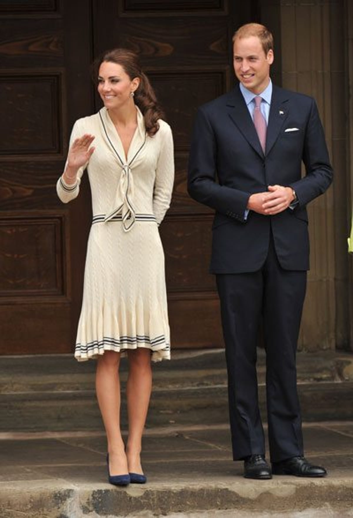 Royal watch day 5: Kate channels the sea in an Alexander McQueen sailor dress. What do you think?