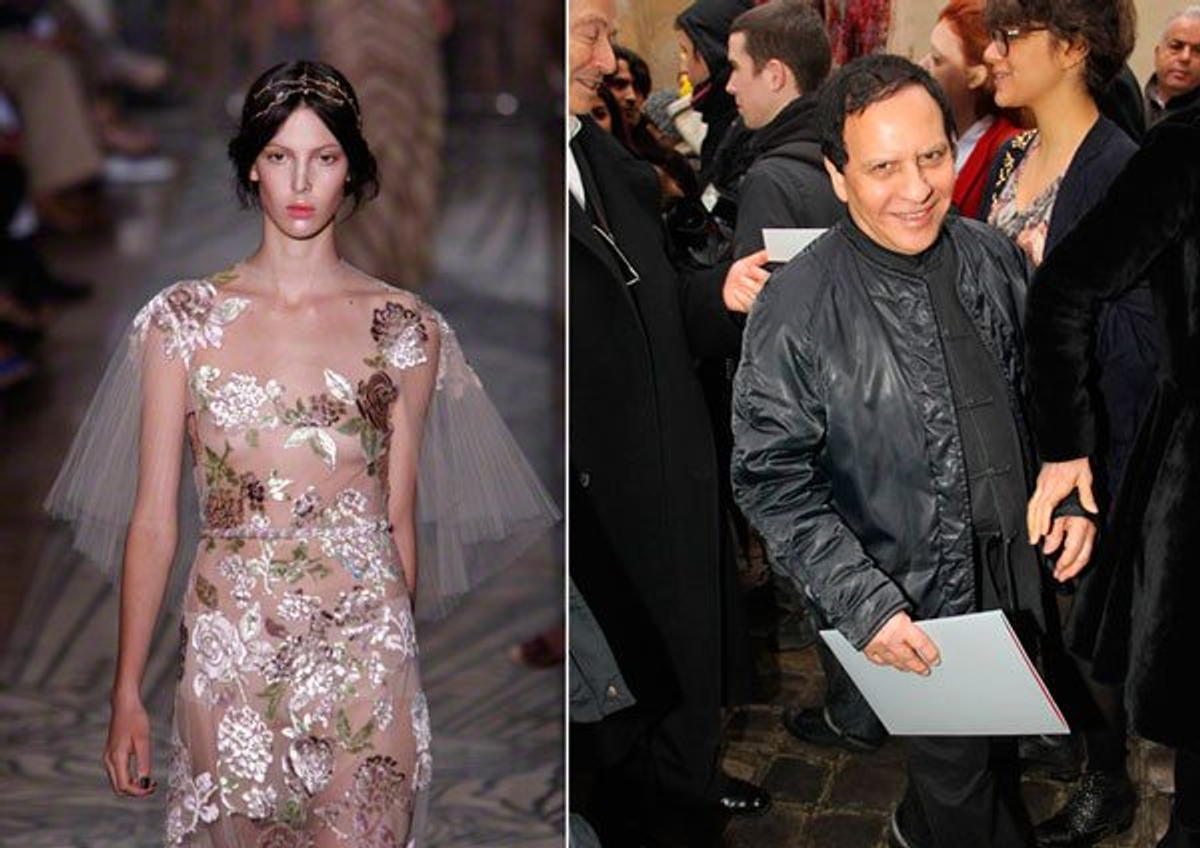 Left: Valentino Couture shot by Peter Stigter. Right: Azzedine Alaïa shot by Julien Hekimian/Getty Images.
