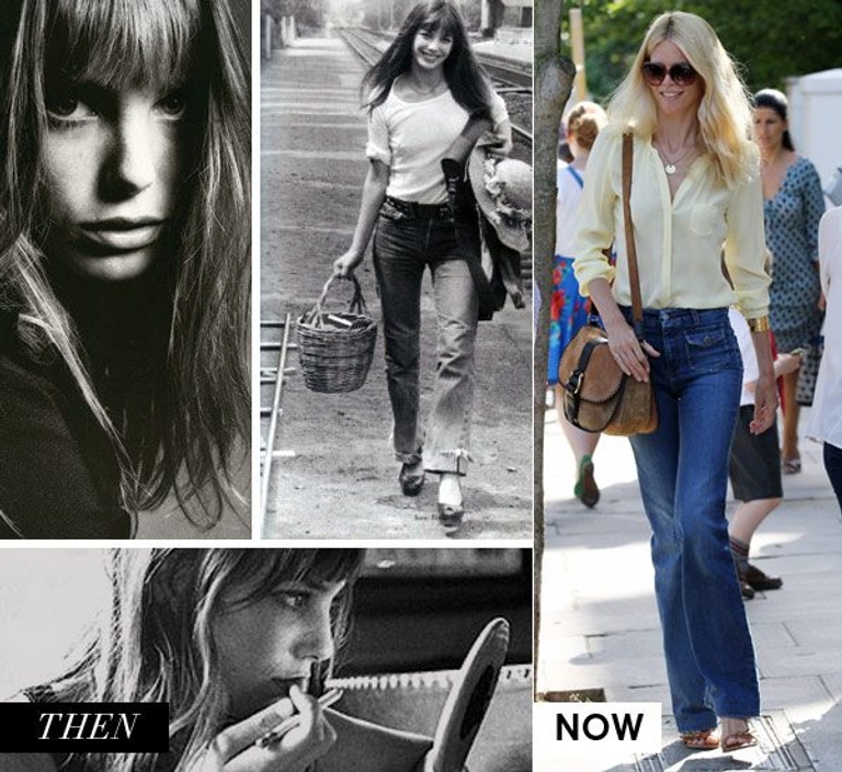 Jane Birkin and Claudia Schiffer