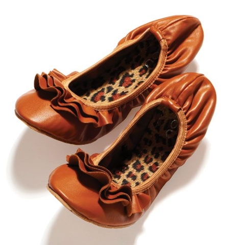 Sweet feet: Frilly flats from Bizou