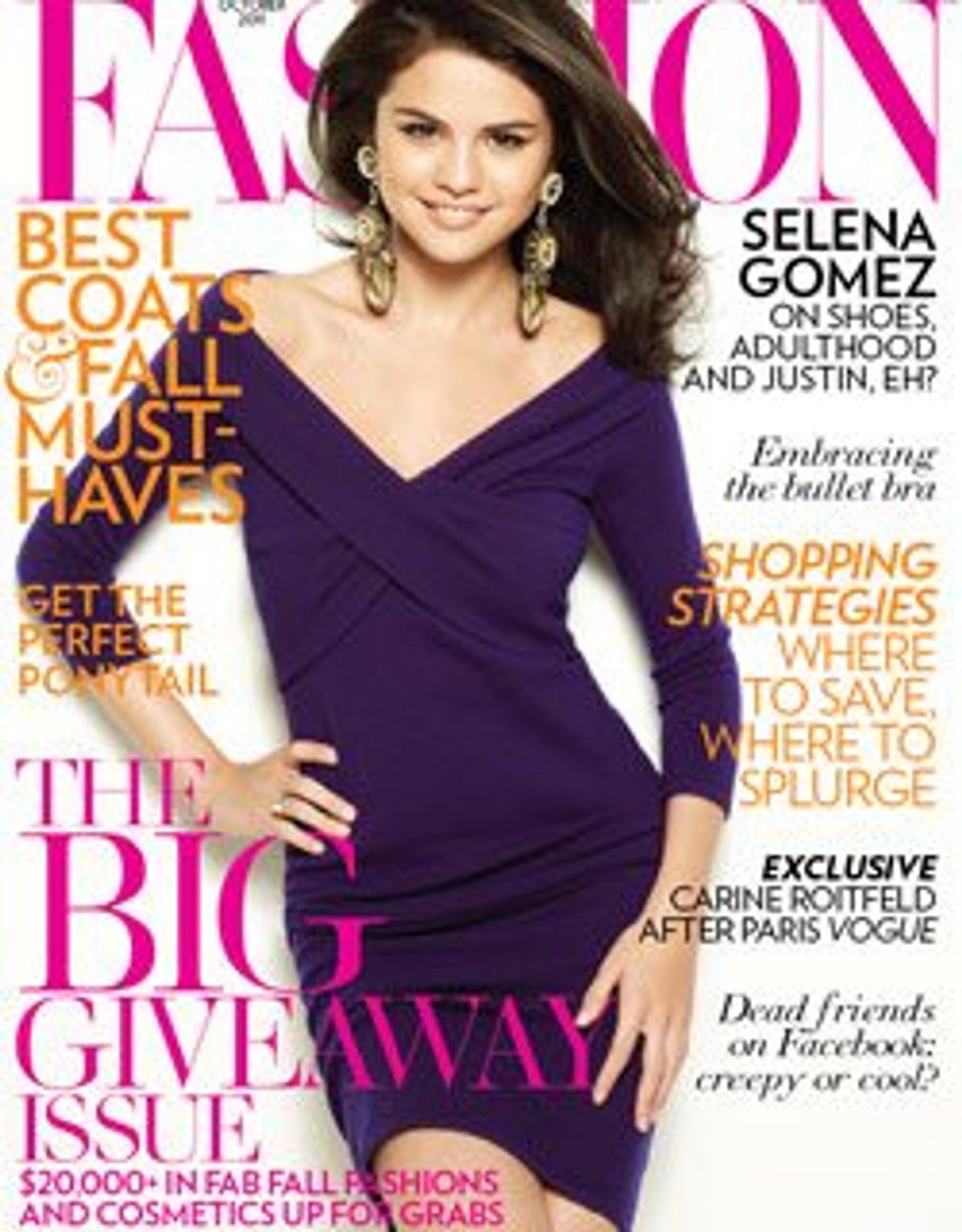 FASHION Magazine October 2011. Selena Gomez, photographed by Naomi Kaltman.