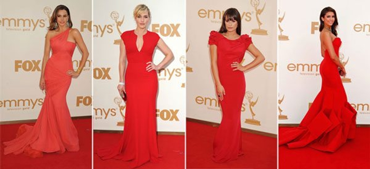 Celeb poll: Who wore red best at last night’s Emmy Awards?