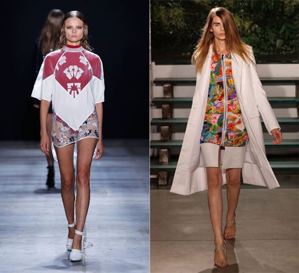 Left: Alexander Wang shot by Peter Michael Dills/Stringer. Right: Altuzarra shot by Randy Brooke/WireImage