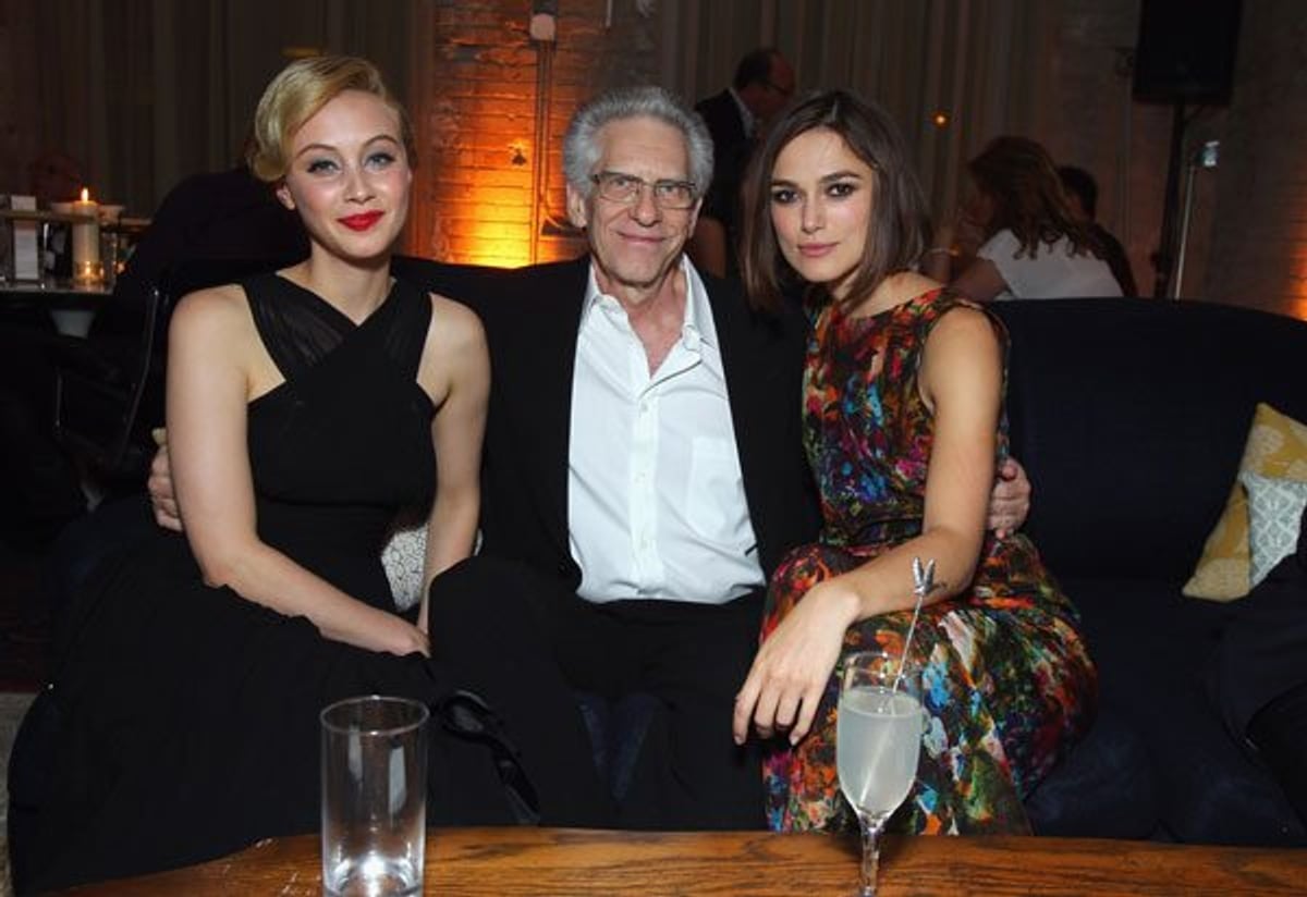 Sarah Gadon, David Cronenberg, and Keira Knightley