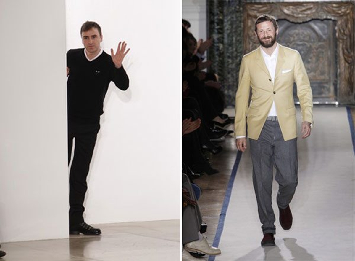Raf Simons and Stefano Pilati shot by Peter Stigter