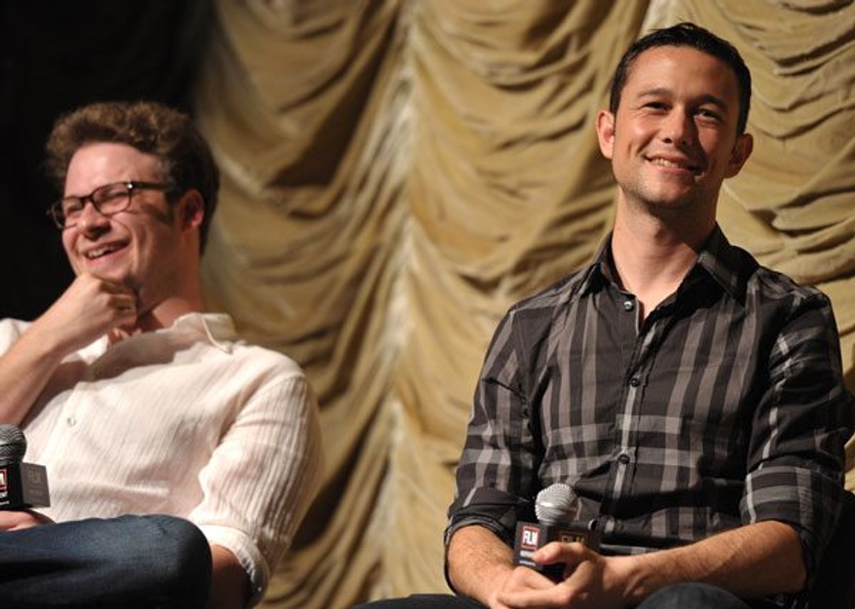 Seth Rogen and Joseph Gordon-Levitt shot by John Shearer/WireImage
