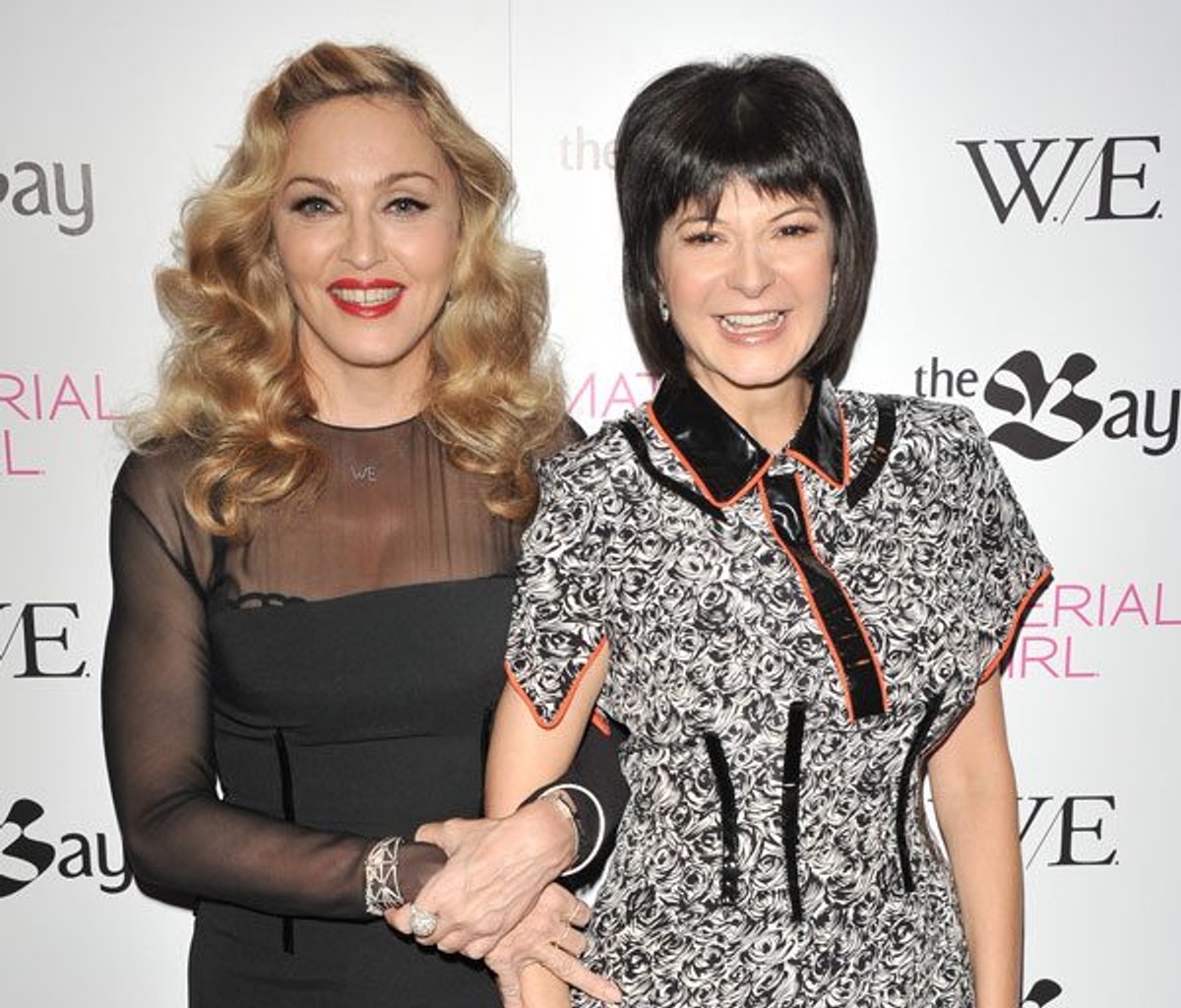 Madonna and FASHION editor-in-chief Bernadette Morra courtesy of the Hudson's Bay Company