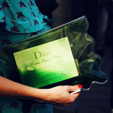 PFW style snaps: It girls and It accessories galore outside Christian Dior