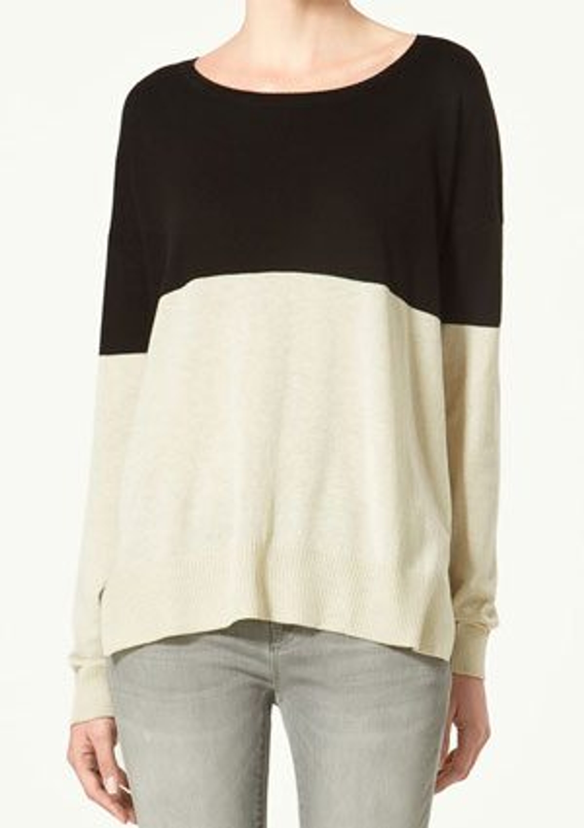 Daily steal: Two-tone sweater, $40