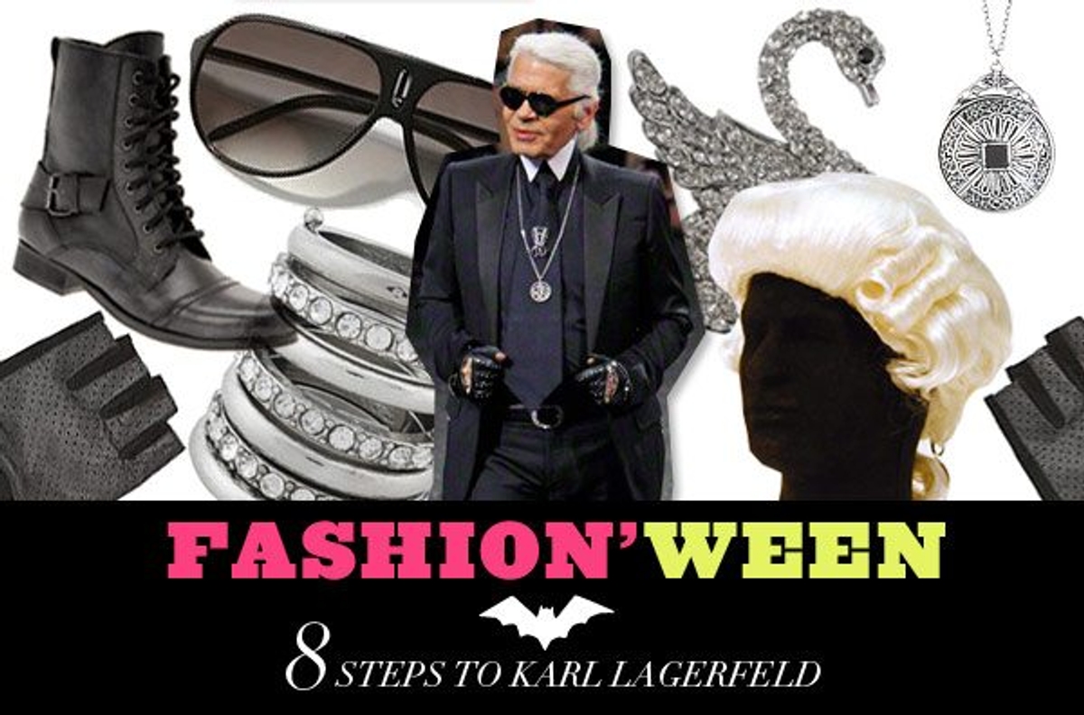 Fashion'ween: 8 steps to creating the perfect Karl Lagerfeld costume