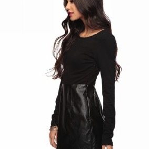 Daily steal: Faux-leather dress, $28