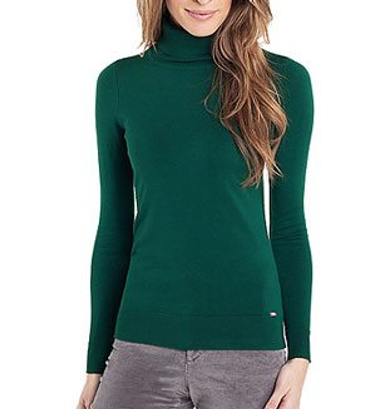 Daily steal: Green turtleneck, $60
