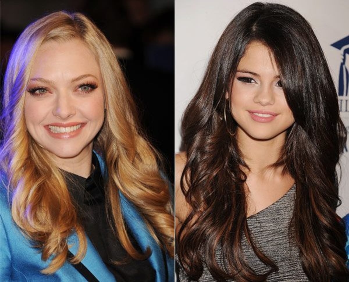 Photo of Amanda Seyfried from Getty Images/Photo of Selena Gomez from WireImage